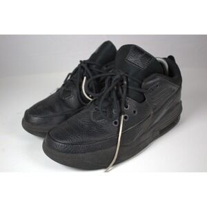 Nike Air Jordan Max Aura 5 Kids 6.5 Y Shoes Black Anthracite Leather Sneakers